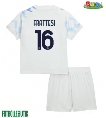 Inter Milan Davide Frattesi #16 Bortaställ Barn 2025-26 Kortärmad (+ Korta byxor)